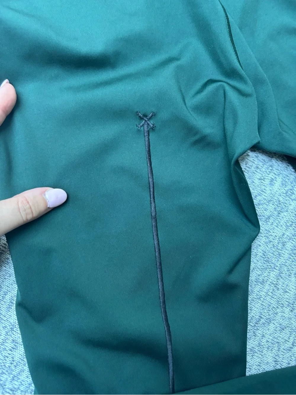Savage X Fenty High-Waisted Dark Green Active Leggings